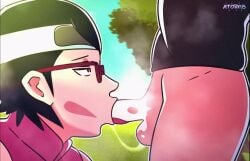 1boy 1girls 2d_(artwork) 2d_animation animated atorx ballsurfing black_hair blowjob blowjob_face boruto:_naruto_next_generations boruto_uzumaki deepthroat facefuck female gagged glasses male moaning_in_pleasure naruto naruto_(series) oral oral_sex pov psydevil saliva saliva_trail sarada_uchiha short_hair sloppy_blowjob sound sound_edit tagme tongue_out_blowjob uzumaki_boruto video