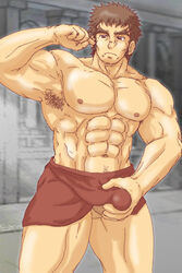 1boy bara gaius human male male_only muscle muscles solo tagme tear_to_tiara