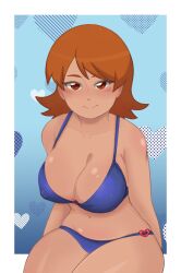 digimon heart looking_at_viewer navel nipples_visible_through_clothing sora_takenouchi swimsuit tagme valtren