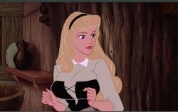 aurora_(sleeping_beauty) big_breasts breasts disney disney_princess edit emmanuelle_(pixiv) female female_only princess royalty screenshot_edit sleeping_beauty_(1959_film)