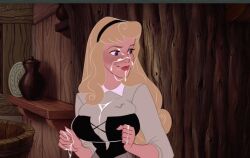 aurora_(sleeping_beauty) big_breasts breasts cum cum_on_breasts cum_on_face disney disney_princess edit emmanuelle_(pixiv) female female_only princess pubic_hair royalty screenshot_edit sleeping_beauty_(1959_film)