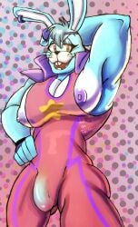 2023 abstract_background anthro anthro_focus anthro_only anthro_solo arm_behind_head bara bara_tiddies bara_tits barazoku bulge bulge_through_clothing clothed clothed_male clothing digital_drawing_(artwork) digital_media_(artwork) ear_piercing ear_ring fingerless_gloves five_nights_at_freddy's five_nights_at_freddy's:_security_breach furry furry_male furry_only glamrock_bonnie_(fnaf) gloves hair half-closed_eyes hand_on_hip headband jadysilver lagomorph lagomorph_humanoid leporid leporid_humanoid long_ears looking_at_viewer male male_anthro male_focus male_only muscles muscular muscular_anthro muscular_arms muscular_male nipples pecs pectorals penile penis_bulge penis_outline pierced_ears piercing posing posing_for_the_viewer rabbit rabbit_humanoid short_hair smile smiley_face smiling smiling_at_viewer solo solo_anthro solo_focus solo_in_panel solo_male solo_male suit tank_top tanktop tight_clothes tight_clothing