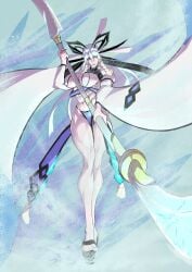 1girls duel_monster folklore japanese_mythology mythology public_domain yu-gi-oh! yuki-onna yuki-onna_the_ice_mayakashi yuki_onna zohanmohan