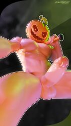 1boy 3d balls bara barazoku big_balls big_penis completely_nude dollymolly323 epic_games erection fortnite gay halloween hard_on hi_res highres holidays looking_at_viewer male male_focus male_only manly muscular_male nude penis pumpkin pumpkin_head punk_(fortnite) solo solo_male yaoi