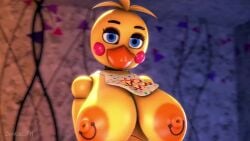 3d animated animatronic animatronic_female animatronic_girl animatronics arms_to_side beak bear bib big_breasts black_eyes blue_body blue_eyes breast_jiggle breast_shake breasts brown_body bunny chica_(fnaf) chicken chicken_girl close-up clouds dance dark five_nights_at_freddy's five_nights_at_freddy's_2 fnaf_novels green_eyes hands_on_sides huge_breasts looking_at_viewer mp4 night nipple_piercing nipple_rings nipples orange_nipples phut_hon runaboo_chica sound toy_bonnie_(fnaf) toy_chica_(fnaf) toy_freddy_(fnaf) video zentaisfm zero_two_dance