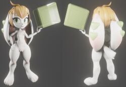 3d anthro canine female female_protagonist freedom_planet freedom_planet_2 long_ears milla_basset nude nude_female video_games voltagesys_(artist)