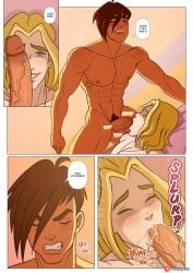 blonde_hair blonde_male blowjob brandon_(winx_club) comic cum cum_in_mouth cum_inside gay gay_sex kappax male male/male male_only oral oral_sex penis sex sky_(winx_club) specialist_(winx_club) winx_club yaoi