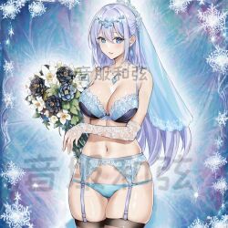 1girls ai_generated duel_monster lingerie teardrop_the_rikka_queen yinfu_chords yu-gi-oh!