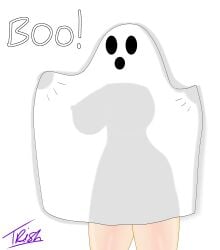 bedsheet_ghost ghost ghost_girl ghost_nipples gothtrishy huge_breasts nipple_bulge nipples nipples_visible_through_clothing shadow thick_thighs underwear