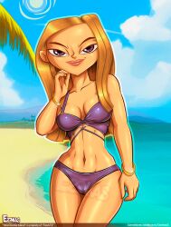 1girls bikini blonde_hair esenkas girl julia_(tdi) long_hair total_drama_(series) total_drama_island total_drama_island_(2023)