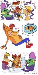 1girls 2boys 2boys1girl after_birth anthro cartoons crack_pairing crack_ship crash_(series) crash_bandicoot crossover cursed double_penetration family female fetus fish fish_bowl fly_(help!_i'm_a_fish) furry furry_male futanari gay happy_family happy_tears heart help!_im_a_fish hot_dog humanoid implied_futanari implied_sex innuendo interspecies maid_dress maid_outfit male male_pregnancy meme messirve ms_paint nameless_character no_logic ot3 polyamory pregnant rayman rayman_(series) scalie self_upload shitpost sukala-ap sunglasses tears tears_of_joy tentacle threesome umbilical_cord weird_crossover what witch_doctor_(song) yaoi