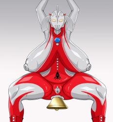 anal bell buttplug datsushi_(artist) huge_buttplug hyper_buttplug masturbation mother_of_ultra self_fuck ultraman_(franchise) ultrawoman_marie