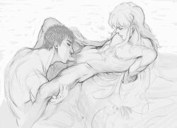 2boys androgynous berserk fellatio gay griffith guts_(berserk) male male/male male_only oral penis penis_in_mouth yaoi