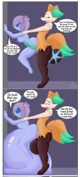 1boy 1girls 2_panel_comic 2koma against_wall ahe_gao anthro anthro_on_humanoid anthro_penetrating anthro_penetrating_humanoid artist_name artist_signature balls black_fur blonde_hair blue_sclera braixen brax_(inkartistdemon) chained chastity_device clenched_teeth closed_eyes comic cum cum_inside cum_plugged cumflated_belly cumflation dialogue english_text female female_penetrated femboy femboy_on_female furry ghost ghost_girl glasses green_penis huge_balls humanoid humanoid_penetrated hung_femboy hung_trap hyper_cumflation inflation inkartistdemon living_sex_toy looking_back madeleine_(blightstar) male male/female male_penetrating male_penetrating_female massive_balls nintendo no_nut_november orgasm_denial original_character penetration penis pent_up pokémon_(species) pokemon pokemon_(species) pokemon_xy purple_skin see-through sex side_view spectrophilia standing standing_sex straight_sex tan_fur text_bubble tongue_out unusual_pupils white_fur x-ray xray_view