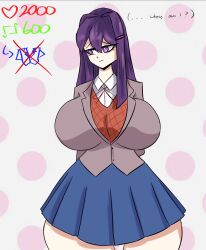 yuri (doki doki literature club) from doki doki literature club by full comfort
