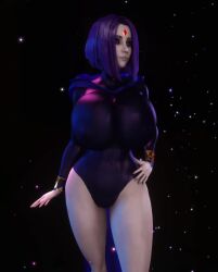 1girls 2023 3d 3d_animation 4:5 abs alternate_breast_size animated bodysuit breasts_bigger_than_head cape dc dc_comics female female_only female_solo gigantic_breasts grey_skin hand_on_hip hourglass_figure huge_breasts looking_at_viewer nipples nipples_visible_through_clothing purple_eyes purple_hair rachel_roth raven_(dc) shorter_than_30_seconds skin_tight skindentation small_waist solo solo_female strutting superhero superheroine tagme teen_titans thick_thighs thighs thin_waist top_heavy upper_body vaako vertical_video video walking wasp_waist wide_hips