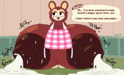 1girls animal_crossing big_ass big_breasts breast_expansion breasts_bigger_than_head breasts_bigger_than_torso bursting_breasts enormous_breasts furry gigantic_breasts huge_ass huge_breasts huge_nipples hyper hyper_ass hyper_breasts lactating lactation large_areolae mattthetooncat nintendo onomatopoeia puffy_nipples sable_able short_hair sloshing_breasts solo_female tagme talking talking_to_viewer topless