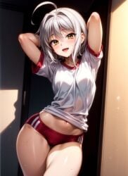 ai_generated blush breasts female female_focus female_only high_school_dxd koneko_toujou looking_at_viewer open_mouth thick_thighs thighs