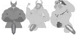 2023 abs anthro asgore_dreemurr avian balls beard big_penis body_hair boner bovid caprine chest_hair erection facial_hair flaccid foreskin genitals goat greyscale group hi_res humanoid_genitalia humanoid_penis male male_only mammal master_splinter monochrome murid murine musclegut muscular muscular_anthro muscular_male nintendo nipples nude pecs penis penn_(legend_of_zelda) rat rito rodent tears_of_the_kingdom teenage_mutant_ninja_turtles the_legend_of_zelda trio undertale_(series) unrealrui vein veiny_penis