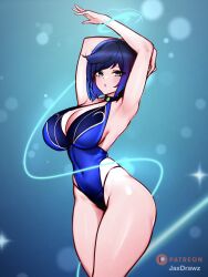 breasts female female_only genshin_impact jaxartdump looking_at_viewer solo tagme yelan_(genshin_impact)