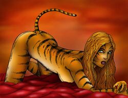 1girls artist_request avengers female_only marvel solo tagme tigra