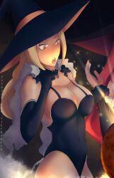 1girls blonde_hair cleavage female leotard naruto naruto_(series) naruto_shippuden sakurabuto tagme tsunade witch_hat