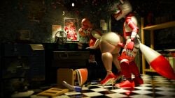 3d animatronic anthony_blender ass ass_focus baby_(fnafsl) back_view bent_over bent_over_table circus_baby circus_baby_(fnaf) circus_mommy dragon_penis electrotoyy embarrassed embarrassed_nude_female female_only five_nights_at_freddy's five_nights_at_freddy's:_sister_location fnaf funtime_foxy_(fnaf) funtime_foxy_(fnafsl) hand_cuffs penis poster robot robot_girl scottgames solo solo_focus toy toying_self toys vibrator