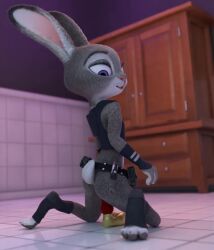 1girls 3d animated female female_only furry judy_hopps knotted_dildo loop masturbation mp4 sex_toy solo solo_female sound tagme video zootopia