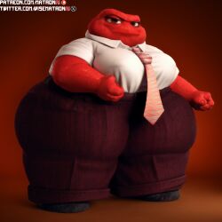 1boy 4k ai_generated anger_(inside_out) bhm big_ass disney fat fat_man highres hips inside_out inside_out_2 male male_only massive_thighs matronai_(artist) mature mature_male moobs obese obese_male overweight overweight_male patreon patreon_username pinup pixar red_body red_skin stable_diffusion thick_thighs thighs twitter_username wide_hips