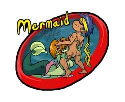 bolo breasts chibi fellatio female highres legendsnjk male mermaid monster_girl nude oral shantae straight twintails