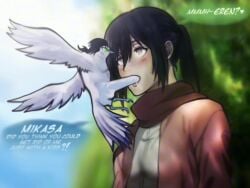 1boy 1boy1girl 1girls after_fellatio animal_penis animated attack_on_titan bird bird_eren black_eyes black_hair blowjob clothed cock cum cum_in_mouth cum_on_face cursed eren_jaeger eye_contact eyelashes fellatio female first_time fringe furry grey_eyes heavy_breathing large_penis licking_penis male medium_breasts medium_hair mikasa_ackerman moaning mp4 no_sound open_mouth oral oral_sex pale-skinned_female pale_skin penis penis_out public scar scarf seductive_eyes seductive_mouth shingeki_no_kyojin short_hair slim spread_mouth submissive submissive_female sucking throat tongue tongue_out video zoophilia