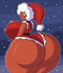 1girls ass_bigger_than_head ass_focus big_ass big_breasts big_butt christmas_outfit cookie dorahden female food_girl food_humanoid ginger_(dorahden) gingerbread_cookie huge_ass huge_breasts huge_butt looking_back massive_ass massive_butt santa_hat thick_ass thick_thighs