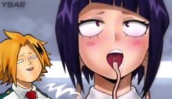 after_sex animated blowjob blush classroom denki_kaminari desk female funny kyoka_jiro licking licking_ear my_hero_academia no_sound school school_uniform self_upload sex sucking sucking_off tagme u.a._school_uniform video ysae