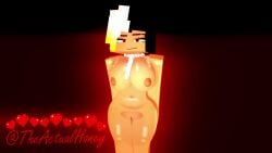 1girls 3d animated big_ass big_breasts big_butt black_and_blonde_hair bouncing_ass bouncing_breasts female freckles_on_breasts honey_(tah) looking_back mine-imator minecraft no_sound nude_female smug_smile tagme theactualhoney video