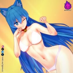 aleksey_gutierrez blue_hair cat_ears igneuzz nekomimi pov pov_eye_contact tagme underwear