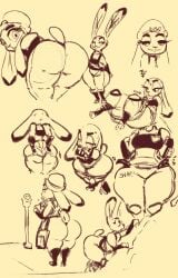 annoyed ass_cleavage ass_too_big bag belt_snapping big_ass bottom_heavy bubble_butt climbing clothing_too_small colorless crossed_arms disney drooping_ears fat_ass female furry furry_female huge_ass judy_hopps kiseff looking_back looking_back_at_viewer multiple_angles onomatopoeia panties_visible pants_pull parking_meter police police_badge police_hat police_uniform policewoman presenting_hindquarters rabbit rabbit_girl rabbit_tail shortstack sitting sketch_page source_not_archived struggling_to_fit sweatdrop thick_thighs wardrobe_malfunction wide_hips zootopia