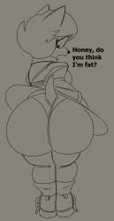 amy_rose anthro ass big_ass big_butt clothed clothing clothing_lift coat dialogue dress dress_lift eulipotyphlan female footwear garbageboxxxed hedgehog hi_res line_art looking_back mammal monochrome panties sega shoes socks solo sonic_(series) sonic_the_hedgehog_(series) topwear underwear