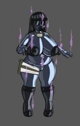 female hazmat hazmat_creature huge_ass huge_breasts hyuuga_hinata latex milkandjuice naruto plump thick_thighs transformation wide_hips