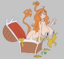 change_of_status corruption female female_only gold jewelry mimic mimic_chest money monster monsterification nami one_piece post-timeskip thetransformtentacle transformation