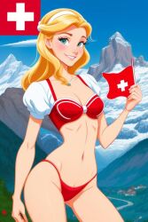 ai_generated flag german german_female national_personification swiss_female swiss_flag switzerland tagme