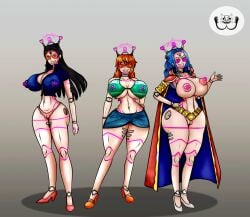 3girls animated areola areola_bulge before_and_after big_areola big_breasts big_nipples big_pussy bimbo bimbofication breasts cyborg drone droneification electricity enemy_conversion female female_only happy_trance high_heels hips huge_ass huge_breasts nami nefertari_vivi nico_robin nipple_piercing nipples one_piece orange-tinted_eyewear pacifista pale-skinned_female pale_skin perky_breasts piercing plump_labia post-timeskip puffy_areola purple-tinted_eyewear pussy pussy_bulge robot_girl robotization skimpy smile sunglasses tech_control tenryuubito_mark thick_lips thick_thighs thighs tinted_eyewear transformation valentinetiffalexhunter wasp_waist wide_hips