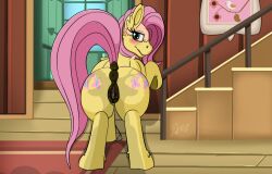 anus arthropod ass blush bodily_fluids butterfly cutie_mark equid equine female feral fluttershy_(mlp) friendship_is_magic fur gender_transformation genital_fluids genitals hair hasbro hooves horse human human_to_feral insects lepidopteran male mammal mid_transformation mtf_transformation my_little_pony pink_hair pony pussy pussy_juice quadruped rear_view species_transformation tail tf_into_fictional_character thebaseballfur transformation vaalkizuk yellow_body yellow_fur