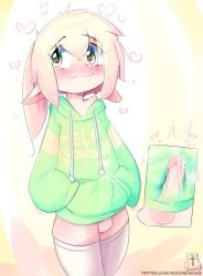 cum cute exhibitionism exhibitionist femboy hoodie hoodie_(artist) male_only max_(hoodie) thighhighs under_clothes