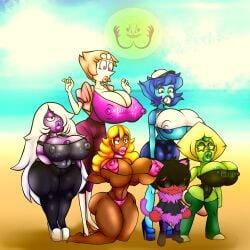 5girls amethyst_(steven_universe) bimbo bimbo_body bimbo_lips bimbofication bimbofied brainwashing cartoon_network connie_maheswaran female gem_(species) high_heels huge_ass huge_breasts hypnosis lapis_lazuli_(steven_universe) lips midriff mind_control multiple_girls navel nipples pearl_(steven_universe) peridot_(steven_universe) steven_universe tagme thick_lips thick_thighs valentinetiffalexhunter wide_hips