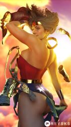 1girls 3d 3d_(artwork) abs amazon amazonian ass big_ass big_breasts black_hair blue_eyes breasts brown_hair cleavage dc dc_comics deep_cleavage diana_prince female female_only injustice_2 large_breasts lipstick looking_at_viewer muscular muscular_female netherrealm_studios rysketches solo superheroine thick_thighs wonder_woman wonder_woman_(injustice) wonder_woman_(series)