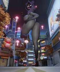 3d :3 absurd_res big_ass big_breasts ctgiantess cute epic_games fat_thighs feet fortnite fortnite:_battle_royale furry giantess hi_res huge_breasts looking_at_viewer macro macro_female macrophilia peace_sign raven_team_leader standing_on_one_leg tagme thick_ass thick_thighs