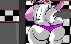 ass_focus backboob background big_ass digital_drawing_(artwork) five_nights_at_freddy's five_nights_at_freddy's_2 fox furry leandoritx_(artist) leandoritxog mangle_(fnaf) panties pink_panties pizzeria tagme tail thick_ass wall