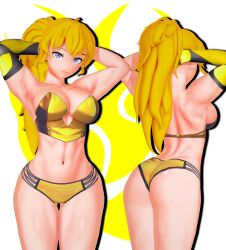 yang xiao long from rwby by arrancon