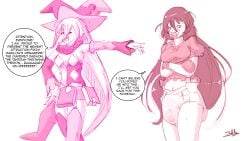 abdl adult_baby diaper diaper_fetish humiliation jester_outfit long_hair magilou_(tales) messy_diaper mittens pacifier public_humiliation sketch sketchmandl tales_of_(series) tales_of_berseria velvet_crowe