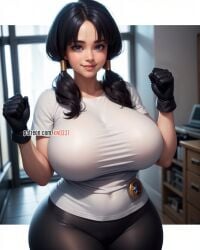 1girls ai_generated asian asian_bimbo asian_female big_breasts big_tits bimbo black_hair cute dark_hair dat_ass dragon_ball dragon_ball_z dumptruck_ass female female_only hourglass_figure huge_breasts kw0337 large_breasts paag pale-skinned_female pale_skin solo thick_thighs thunder_thighs thunderthighs tight_clothes tight_clothing tight_shirt venus_body videl voluptuous voluptuous_female wide_hips